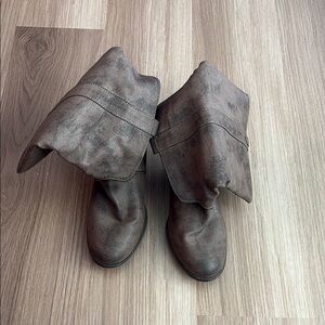 MIA Brown Ankle Booties gently worn
